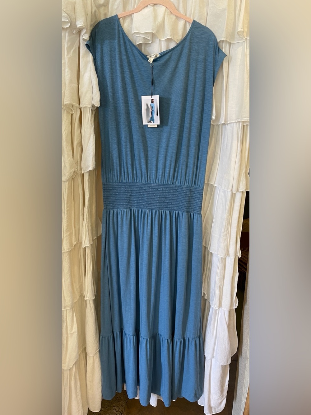 Nation LTD Olive Smocked-Waist Maxi Dress